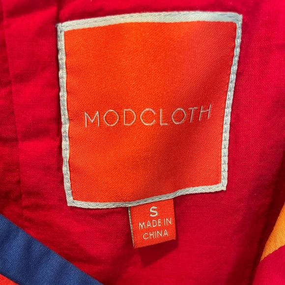 ModCloth Red Cotton Spring Dress. - Picture 6 of 11